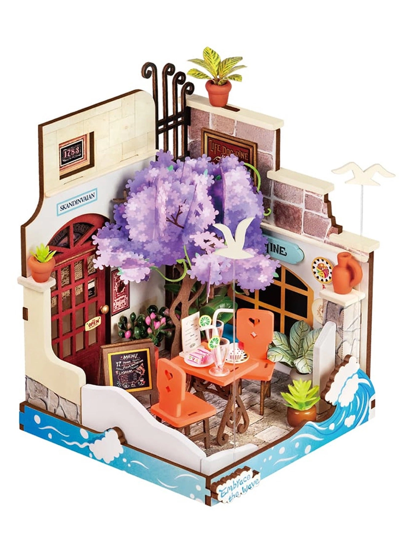 Tipsy Restaurant - DIY Miniature House Kit Braun