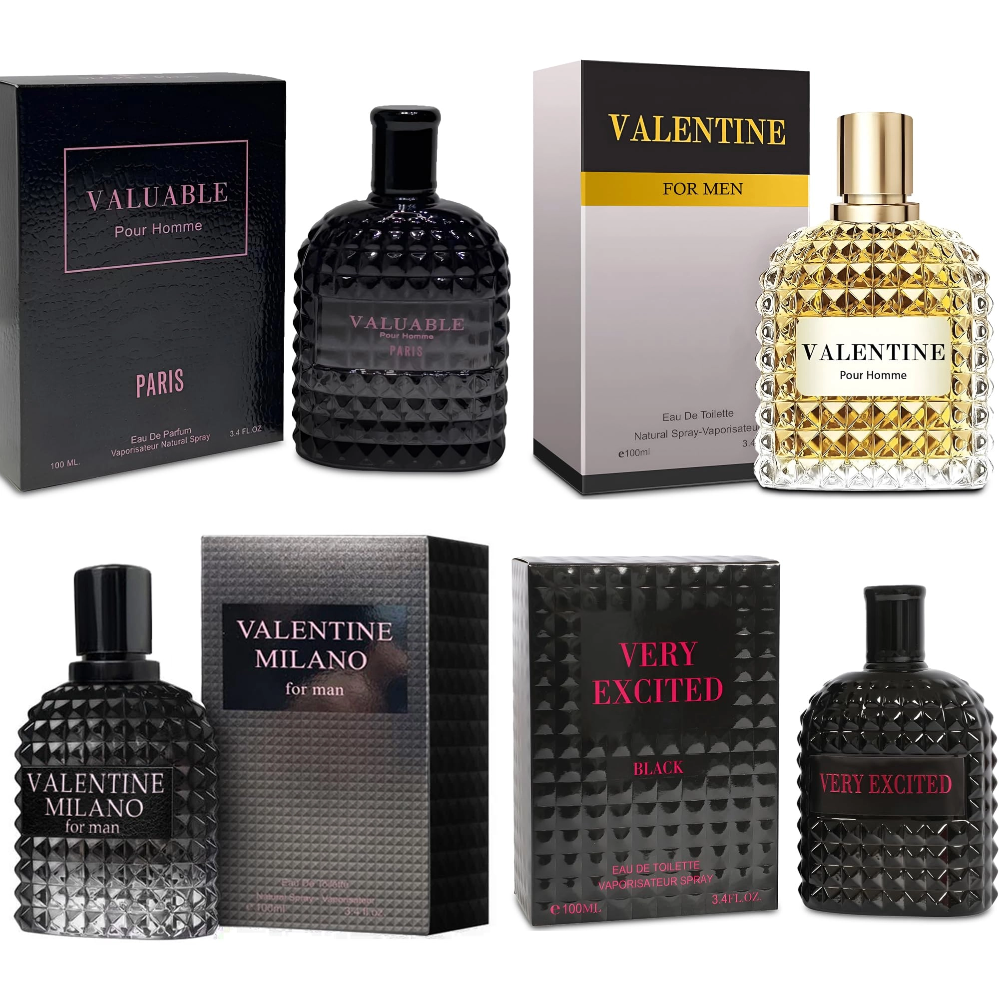A CENTER Valentine Milano + Valentine + Valiant Men + Valuable Paris - Eau de Toilette 4