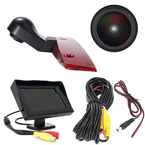 Brake Light Reversing Camera + Rear View Mirror Monitor - Night vision 628 x 586 pixels