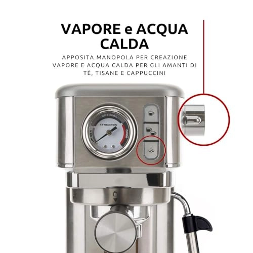 Pump Espresso Machine 15 Bar & Milk ART1381