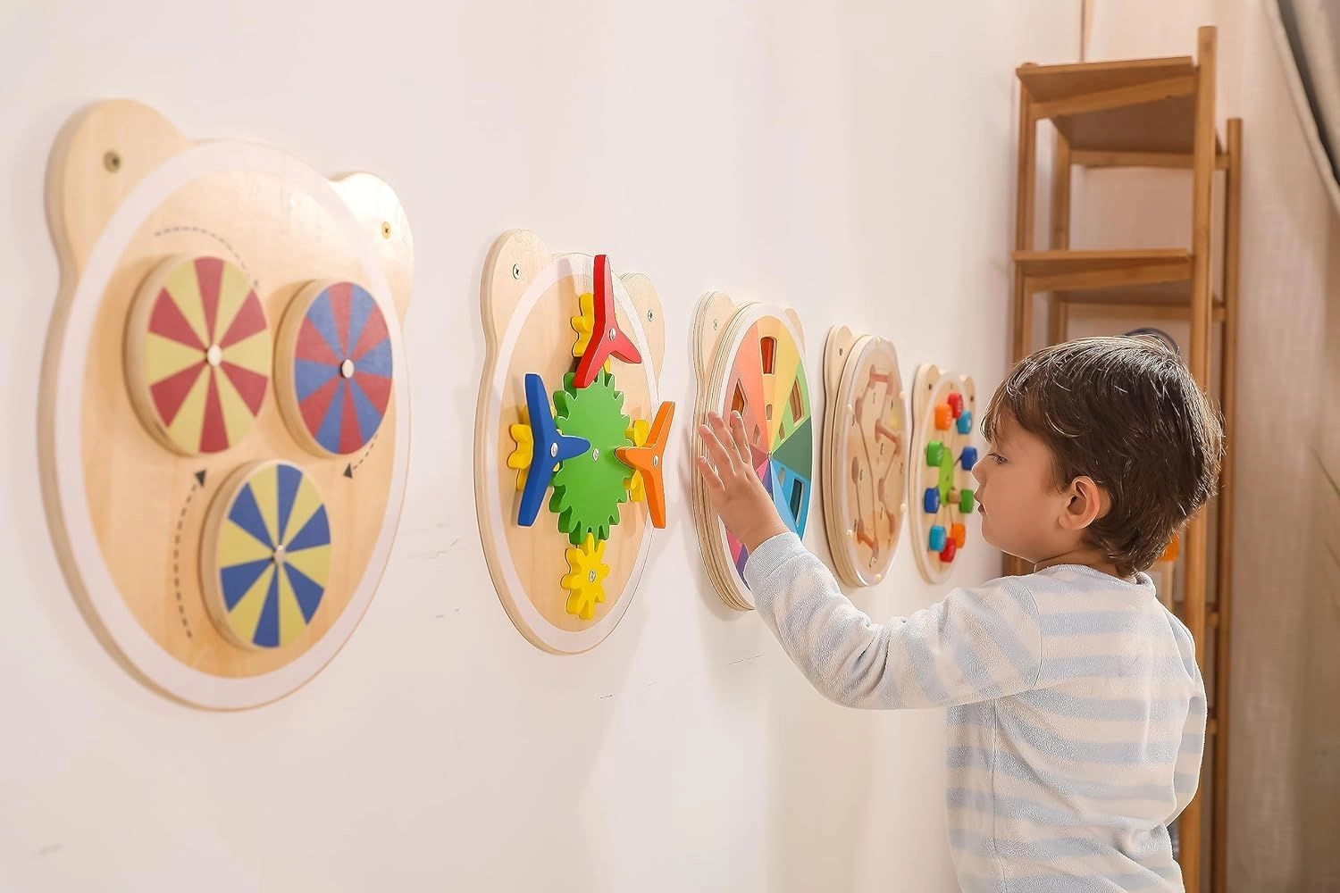 VIGA Wooden Wall Toy - 2+ Years