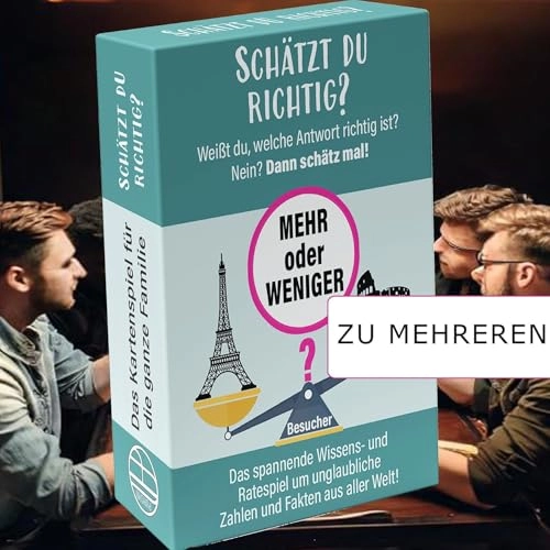 Mehr oder Weniger Schätz mal: Classic Edition - Card Game (German)