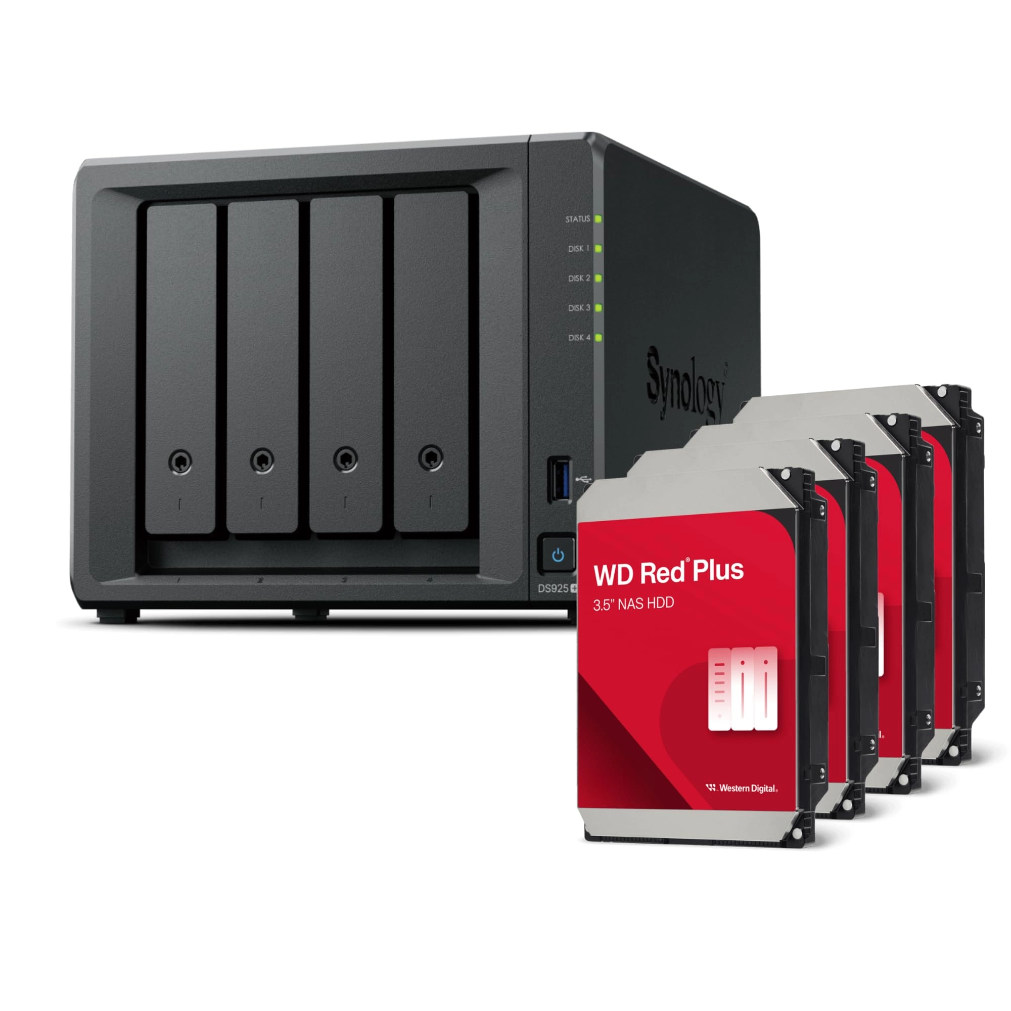 Synology DS925+ + WD Red Plus 4-Bay 24TB