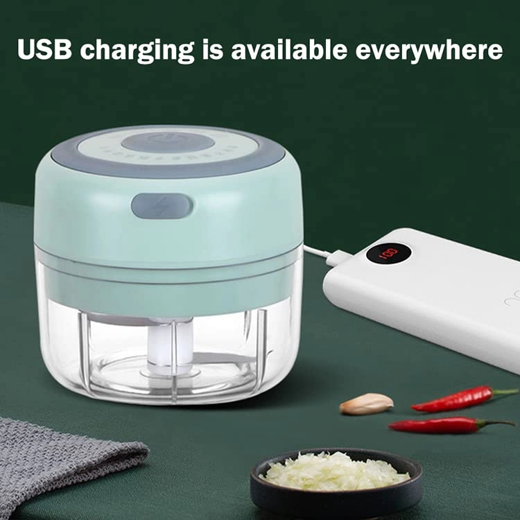 Electric Food Chopper - 100ml USB rechargeable + 9in1 Vegetable Shredder Bowl