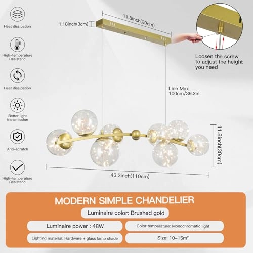 Gypsophila Chandelier - 3000-6000K Dimmable