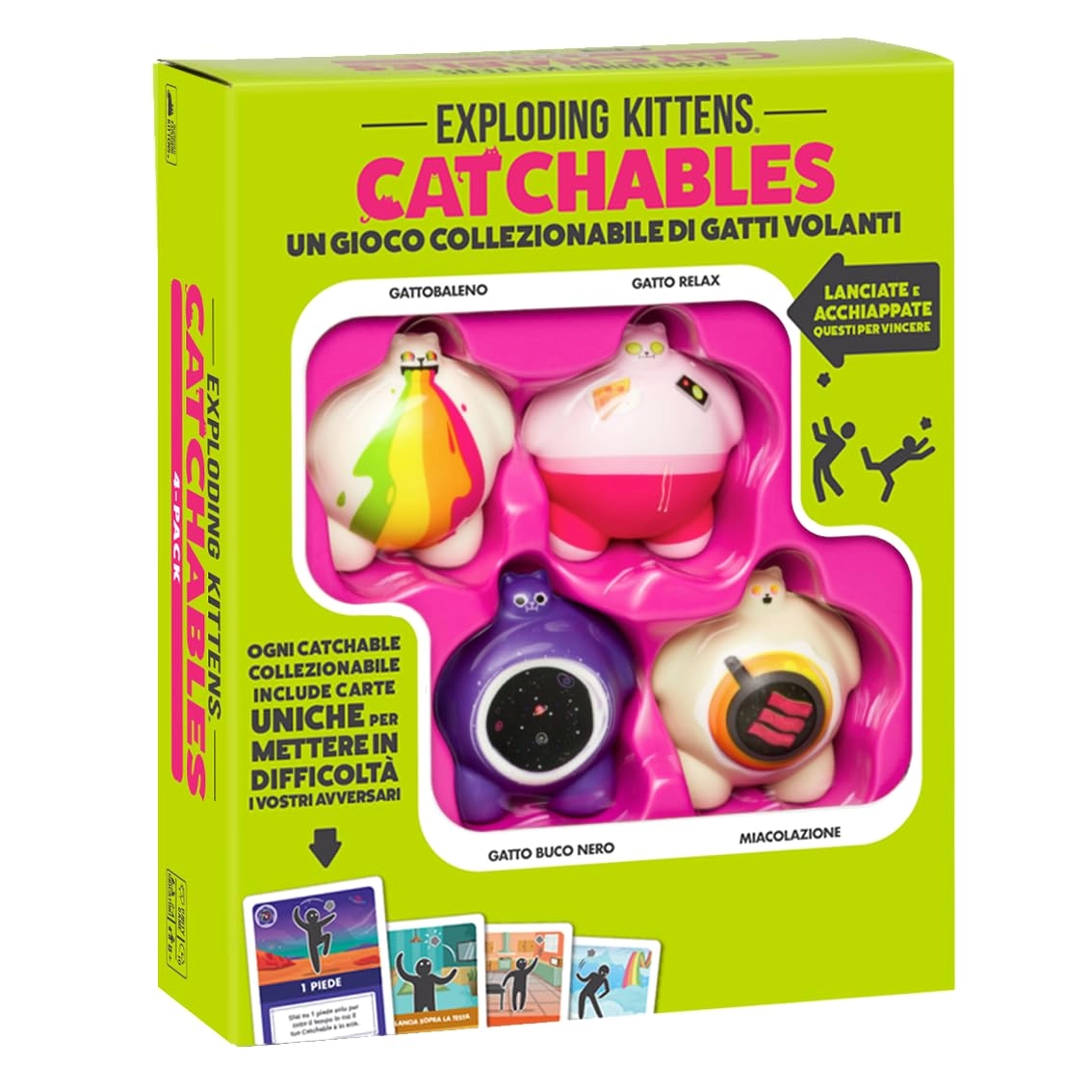 Asmodee Exploding Kittens: Catchables - Cat in a Bag (Italian)