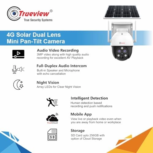 4G Dual lens Solar Camera