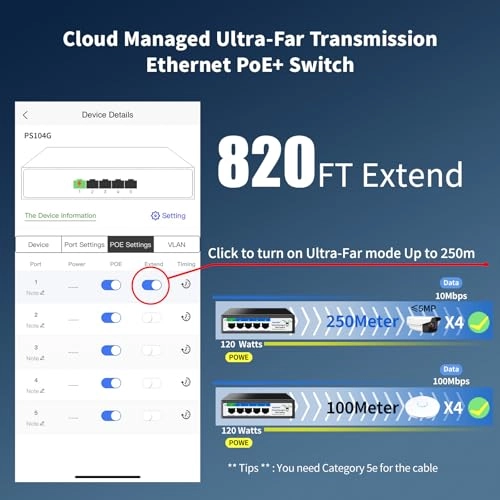 5 Port |52W 4xPoE+ 5-ports