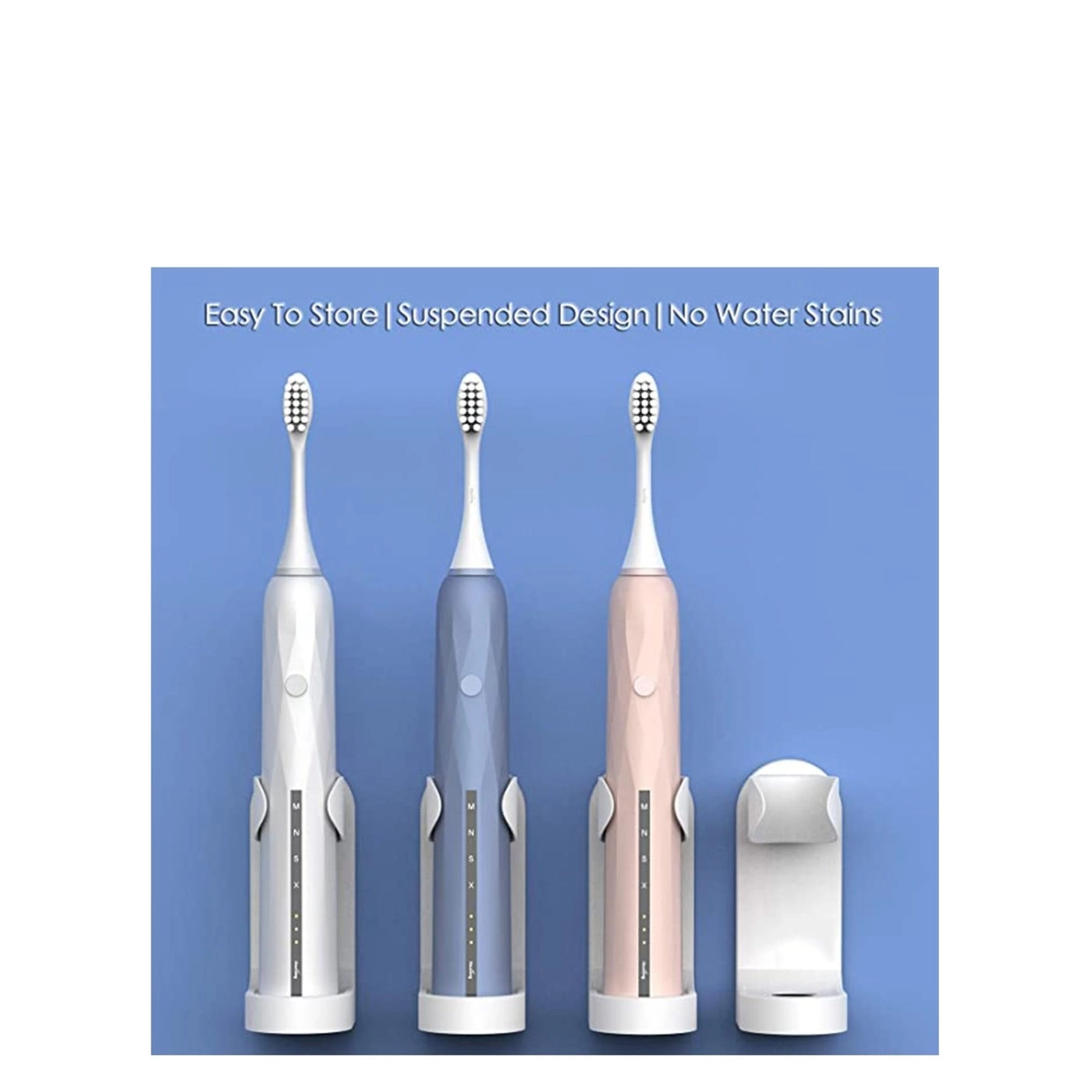 Electric Toothbrush Holder - Adhesive Wall Mounted 2 Pack