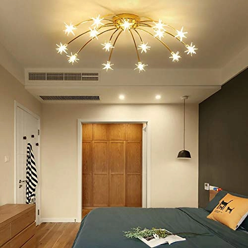 Nordic Art Stars Ceiling - G4 21 head Black and white light