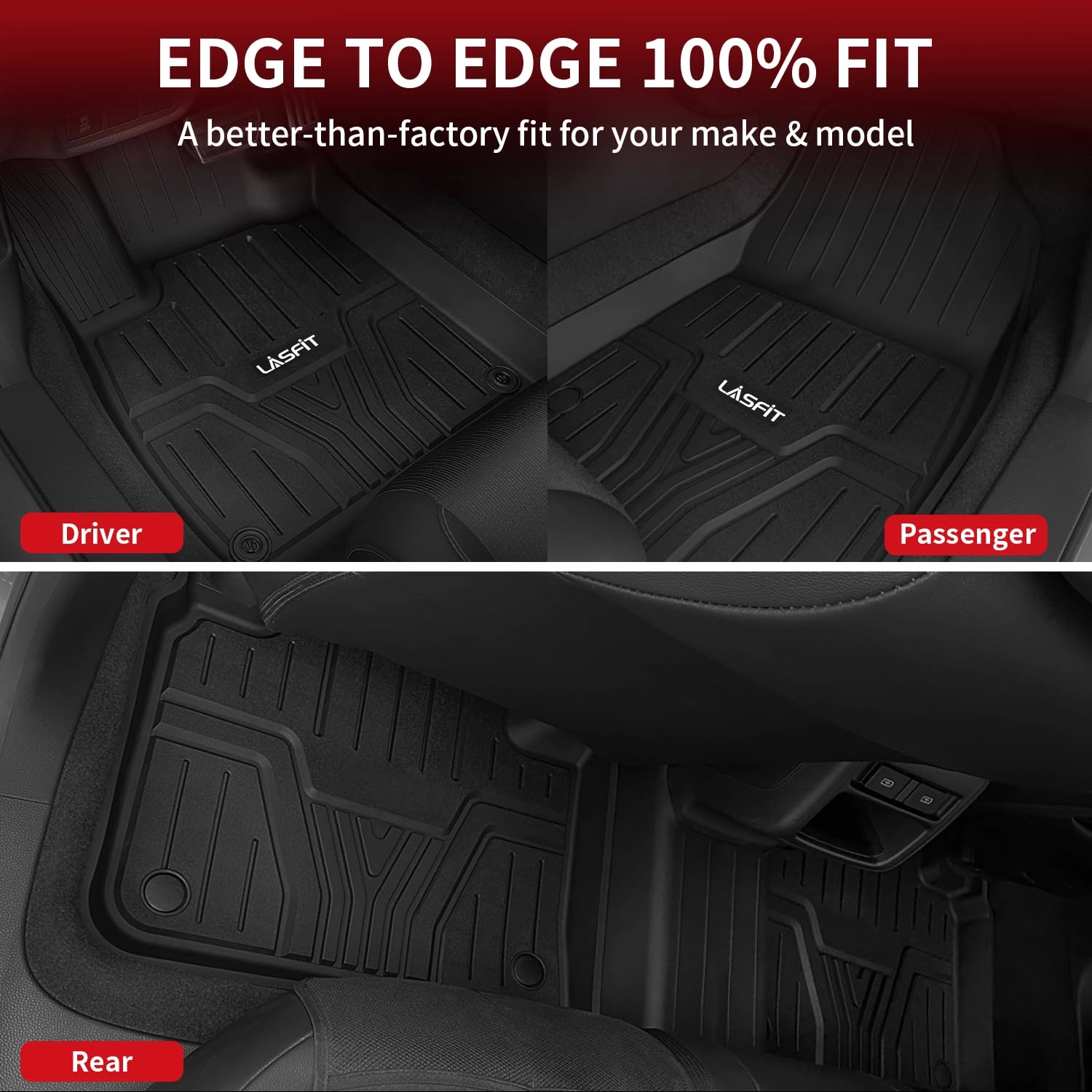 Floor Mats for Honda Pilot - 2023 2024 2025 2026 1st & 2nd & 3rd Row