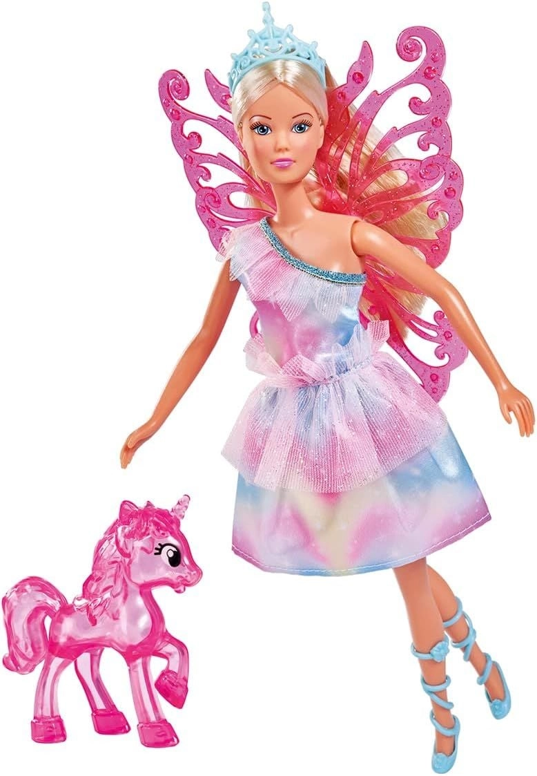 Simba Steffi Love Fairy Dressing Doll - 29 cm With Unicorn Ages 3+