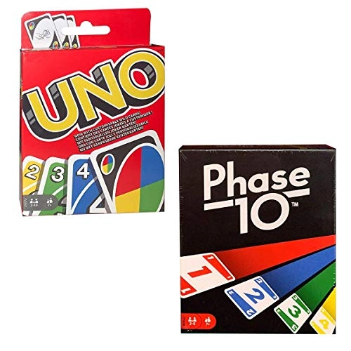 UNO + Phase 10 ages 7 and up