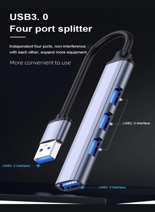 4 Ports HUB - USB 3.0 5Gbps LED