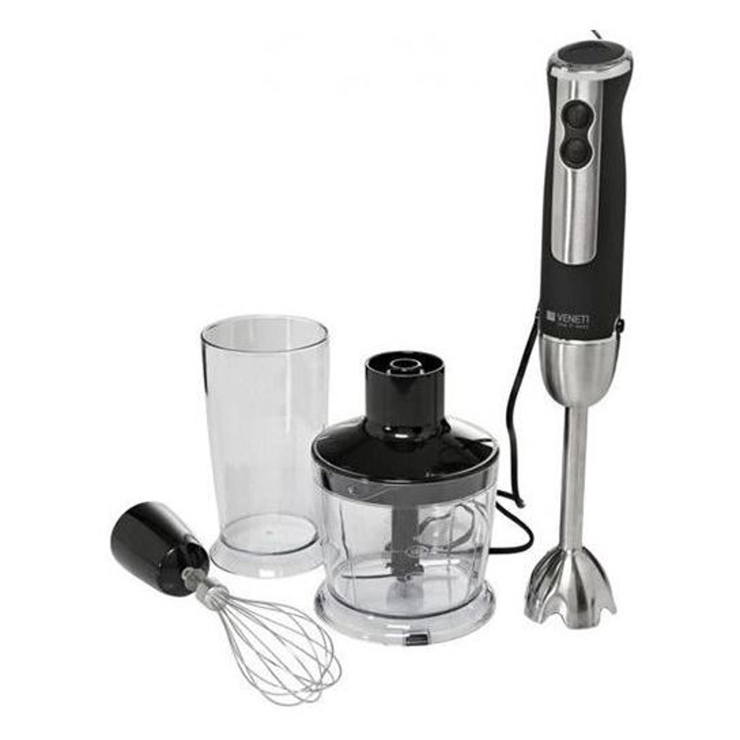 Veneti VI2032HBK - Hand Blender 6 speeds with turbo Stainless steel blade