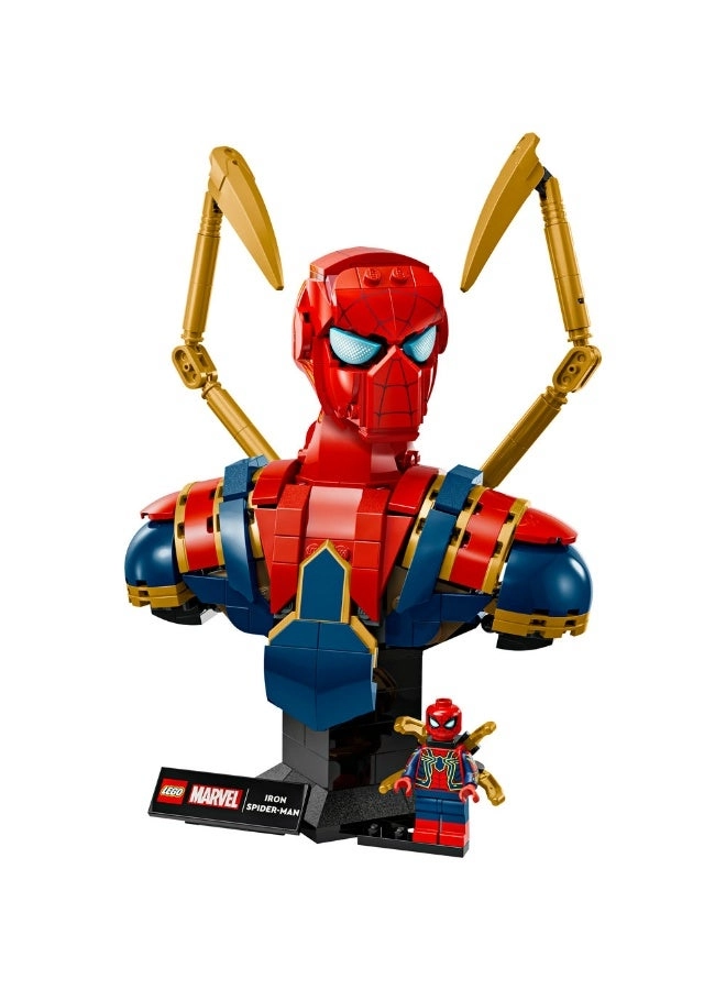 Marvel Iron Spider-Man Bust (76326) - Display Model includes Minifigure