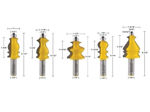 Architectural Molding Router Bits - 1/2-Inch 10 Bit