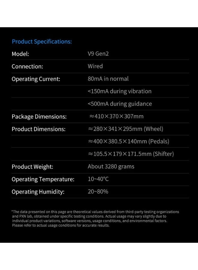 V9 Gen 2 Racing Wheel & Pedals - PC/Xbox/PS4/Switch