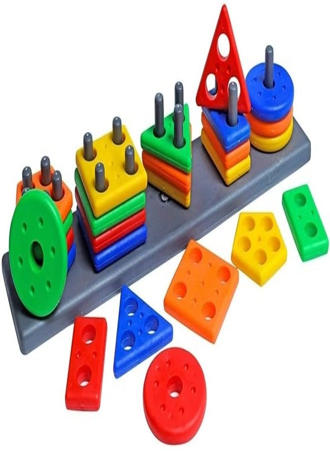 Toy Arena Geometric Shape Sorting Board - 29 x 6.5 cm Multicolour