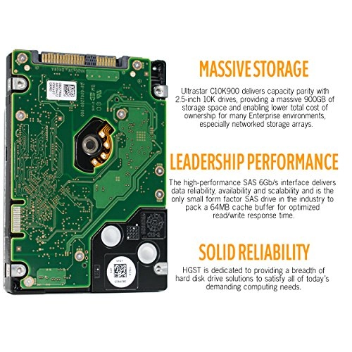 (Refurbished) Ultrastar C10K900 2.5" 10Krpm 64MB SAS 6.0Gb/s (0B26014) - 900GB