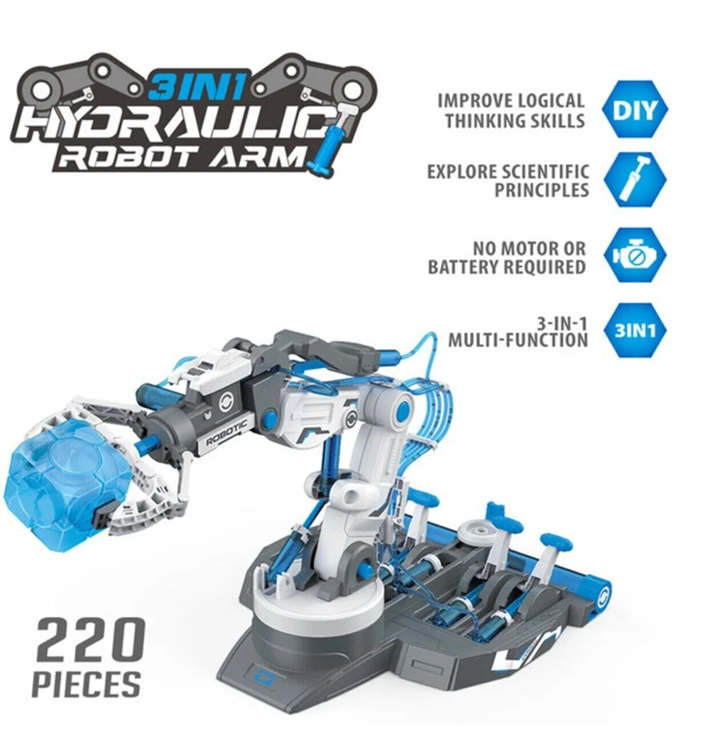 3 In 1 Mechanical/Robotic Arm Toy - 8+ 220 Pcs