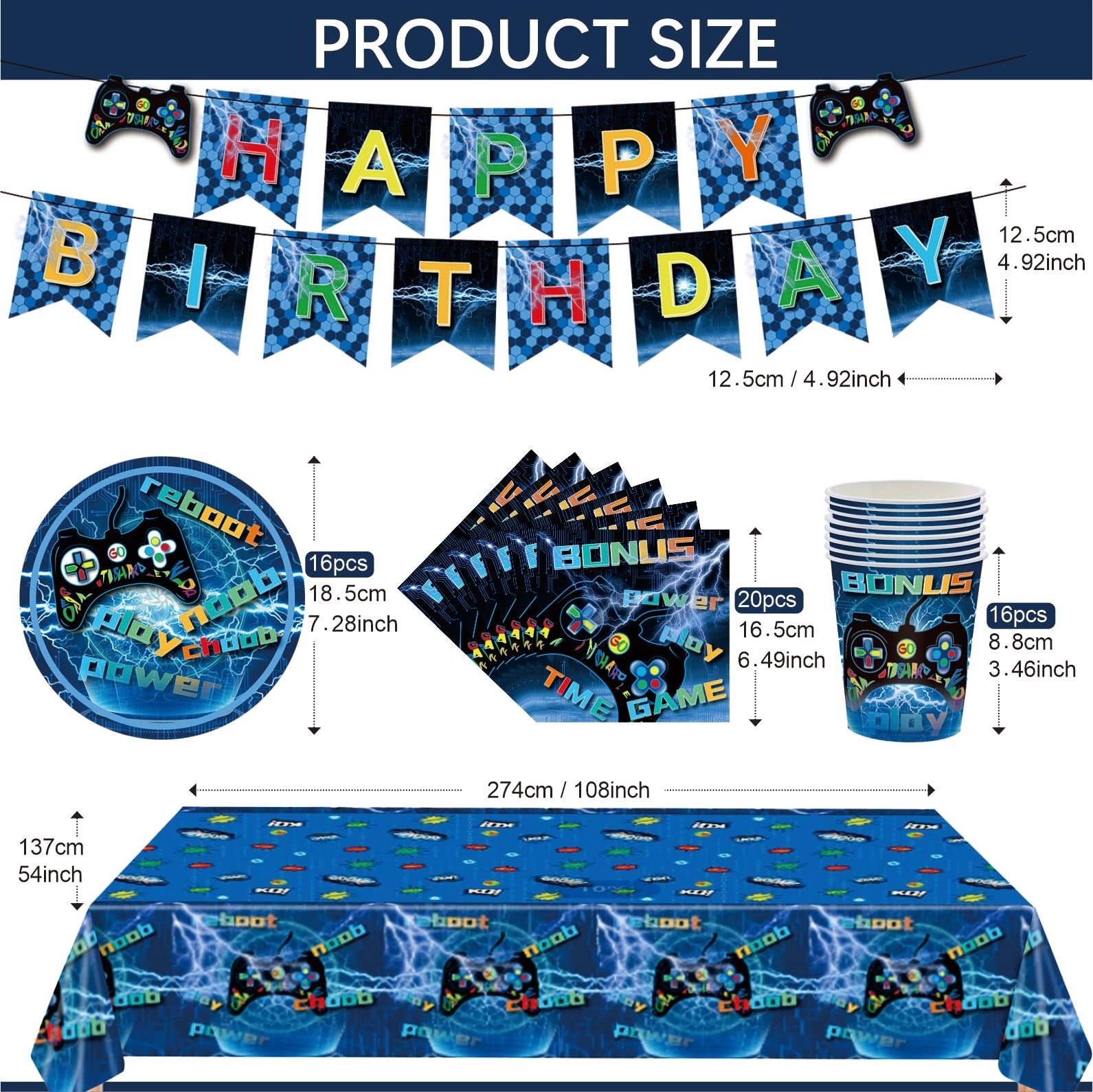 Easter Party Tableware Set - 54 Pcs Easter