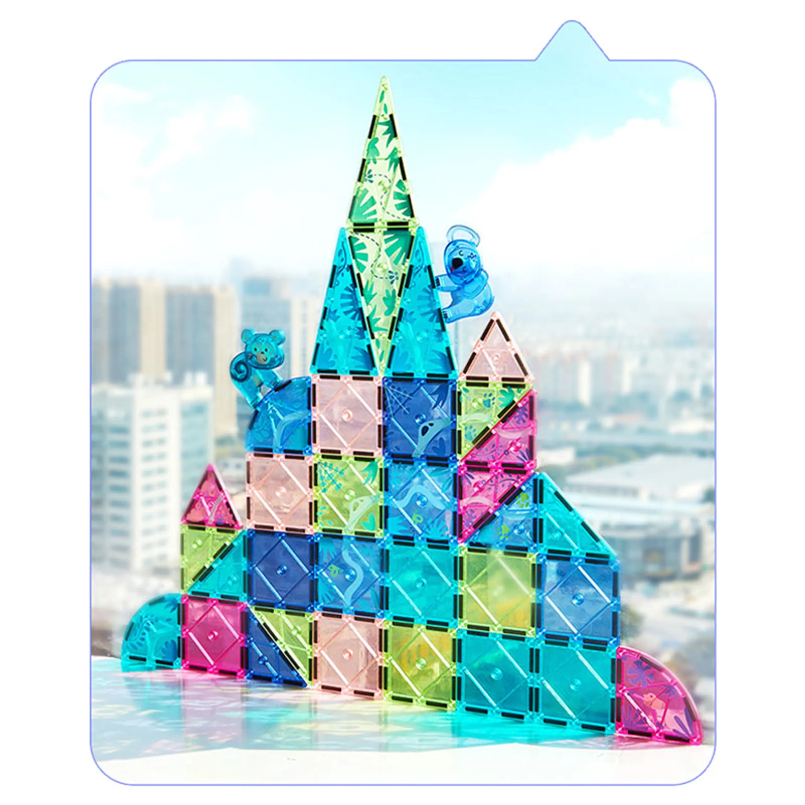 Animal Magnetic Tiles - Animals 40 pcs