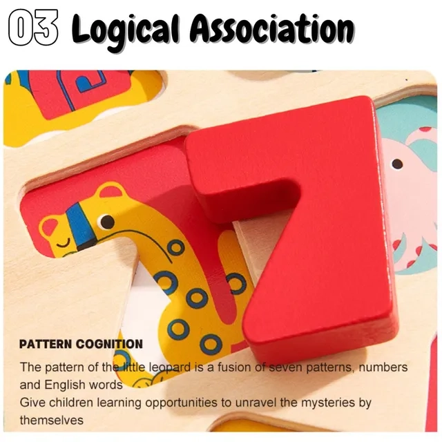 Wooden Number Board - 18 Months