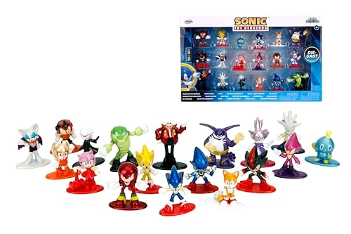 Jada Toys Collectible Figures Set - Sonic The Hedgehog - 18 pcs