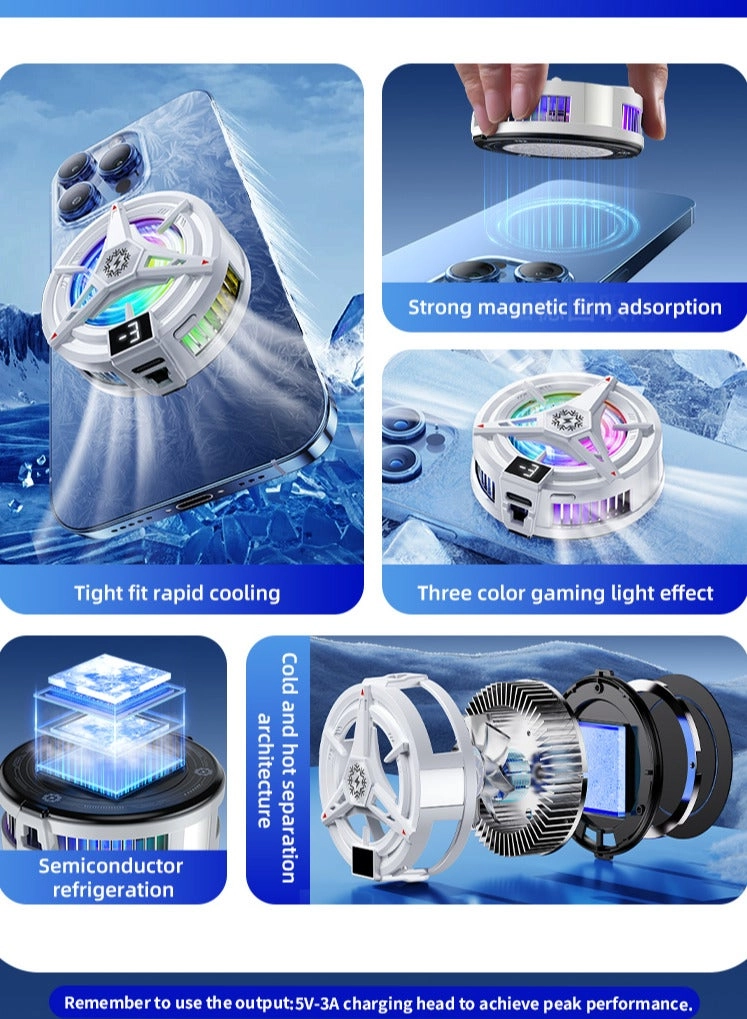 Semiconductor Phone Cooler - RGB Light iPhone 12/13