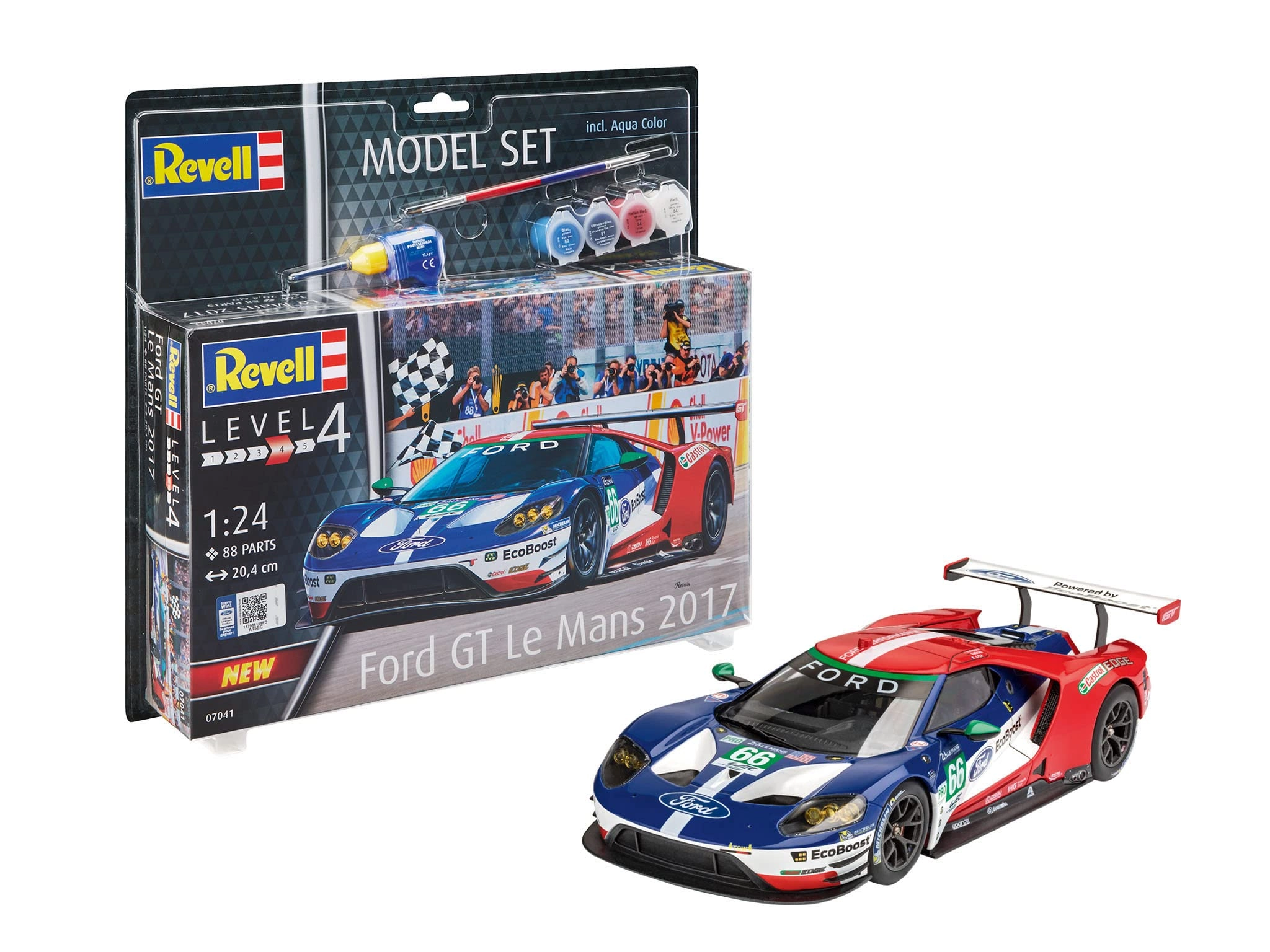 Carrera Revell Europe GmbH Ford GT - Le Mans Model Kit (67041) - 1:24 Unbuilt/Unpainted Plastic