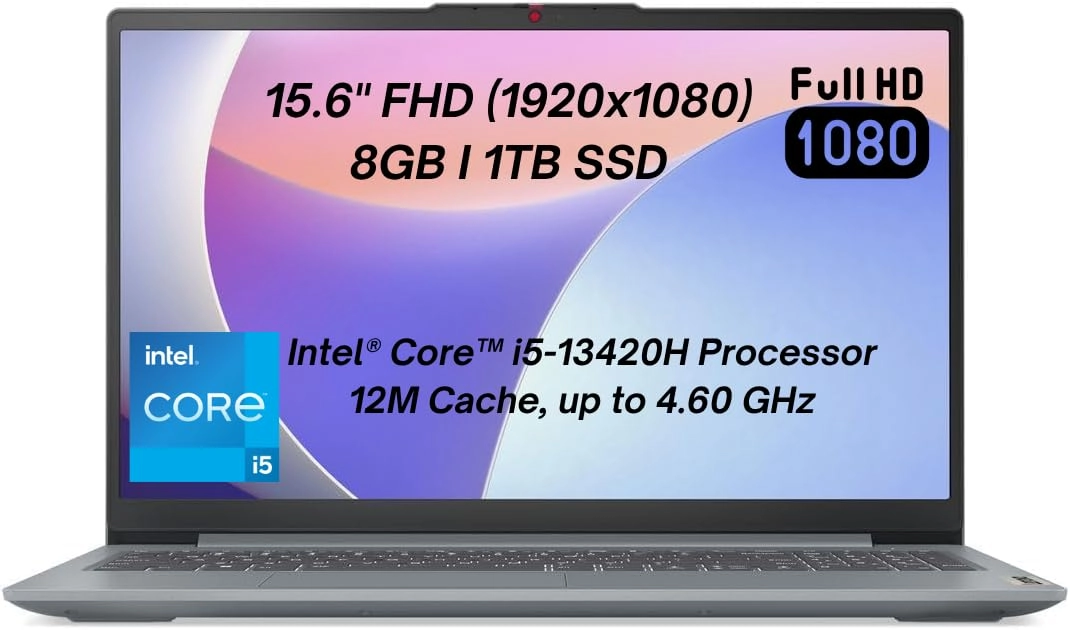 Lenovo IdeaPad Slim 3 15IRH8 83EM00HKSA - 15.6'' Core i5-13420H 8GB DDR5 1TB SSD