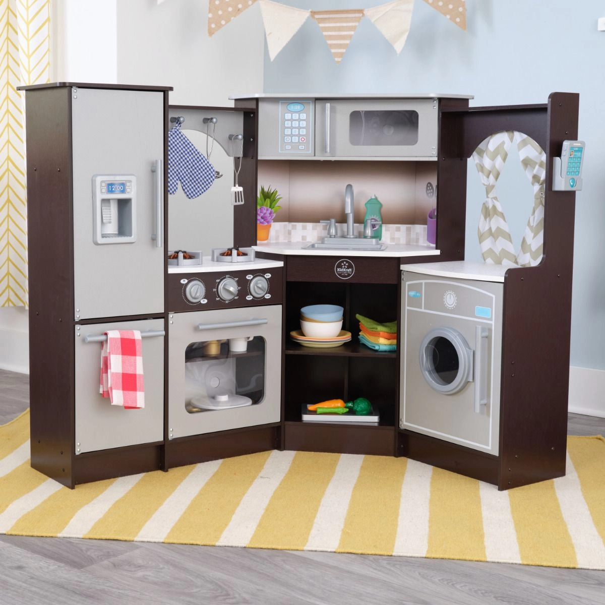 Ultimate Corner Play Kitchen - Wooden (DBT-53365)
