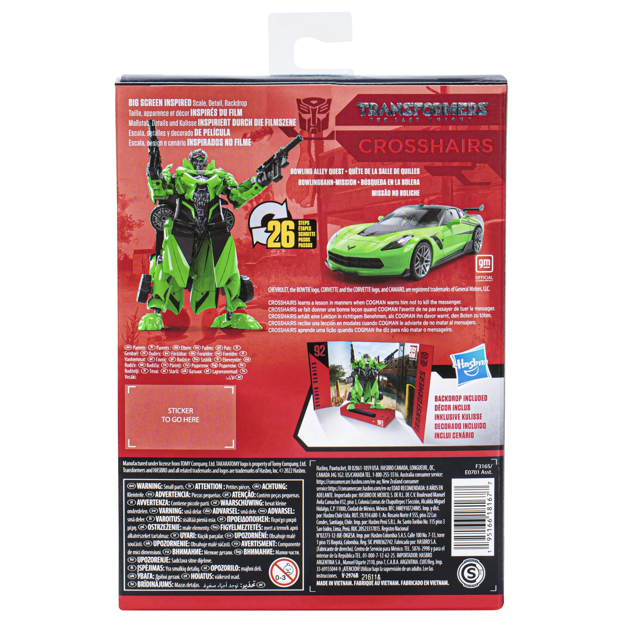 Studio Series 92 Crosshairs - 26 steps