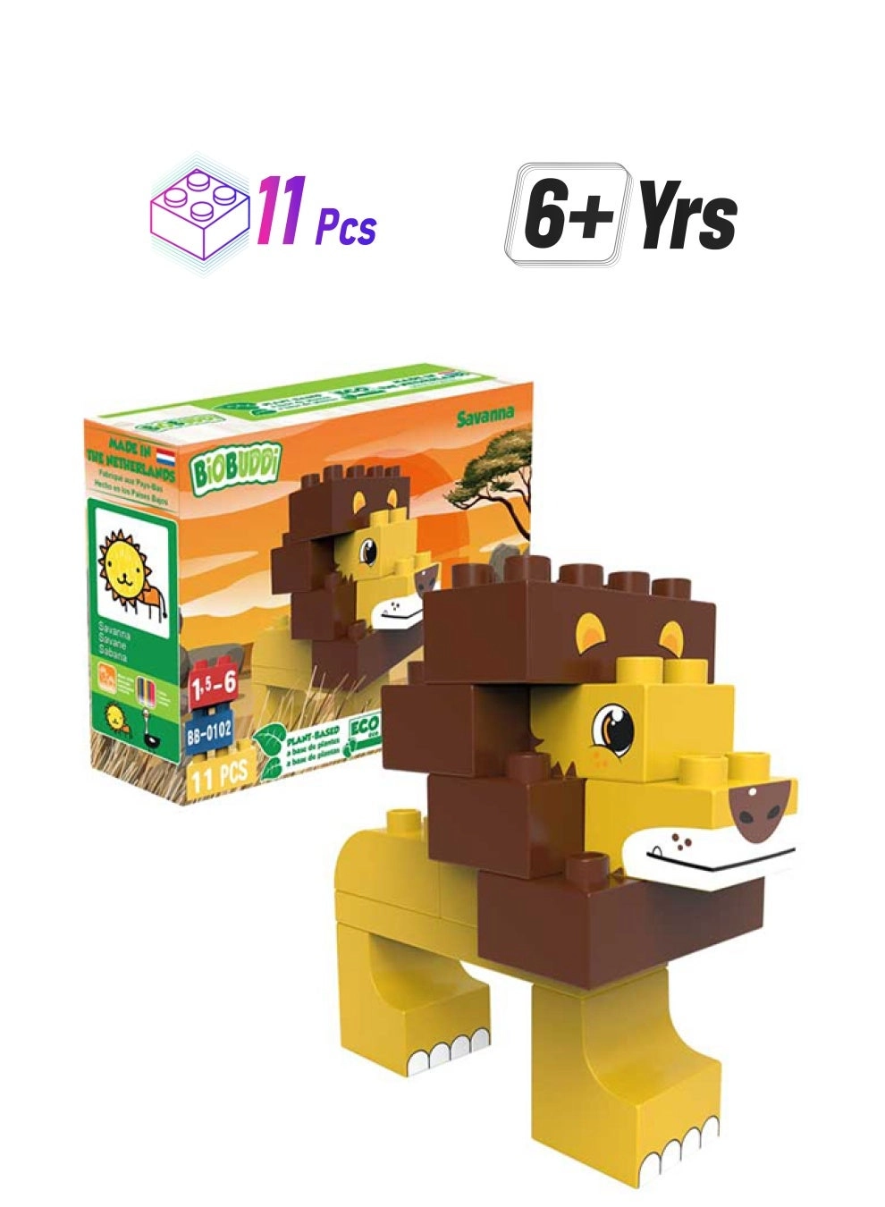 BiOBUDDi Savanna Building Set (BB-0102) - Animals