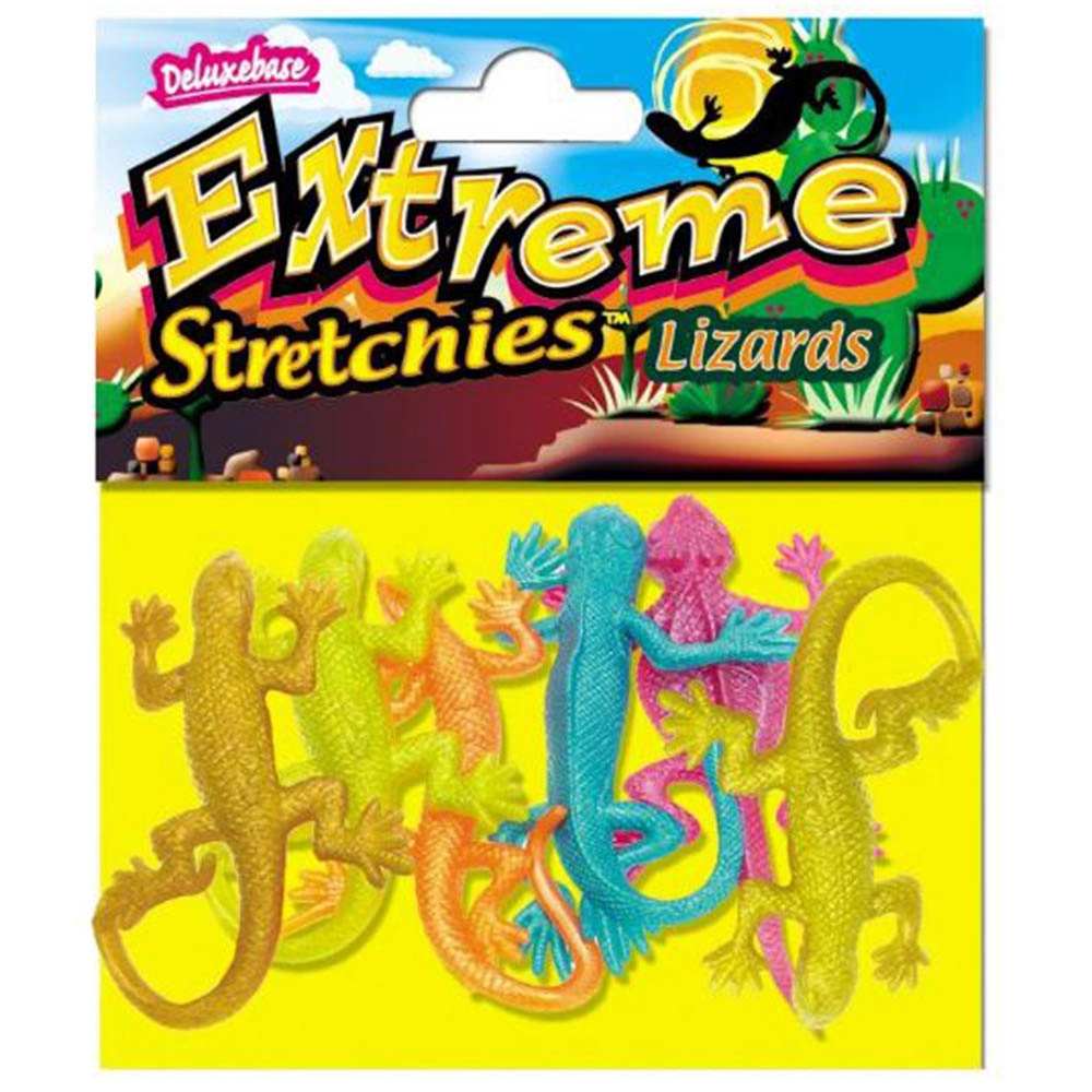 Deluxebase Extreme Stretchies - Lizards - Mixed colors 2-4 cm