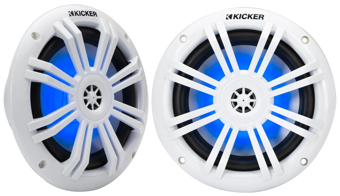 Kicker 51KM604WL - 6.5" LED Marine Coaxial