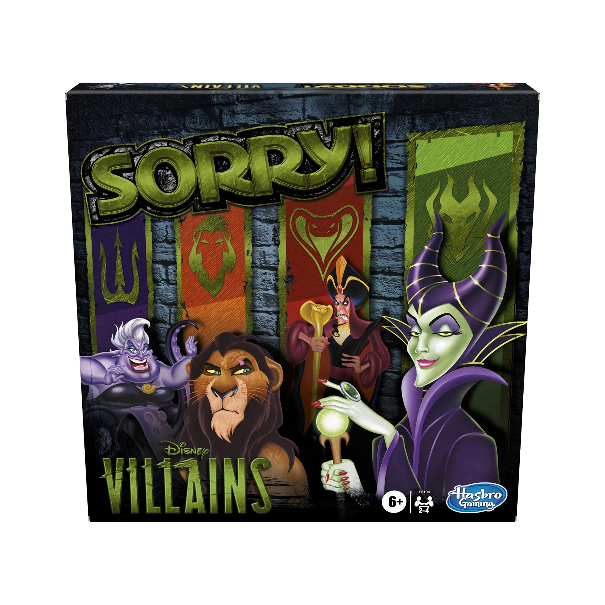 Hasbro Sorry!: Disney Villains Edition