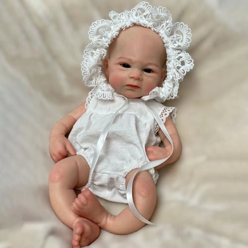 Reborn Baby Doll - 33 cm Silicone Eyes Open Ages 3+