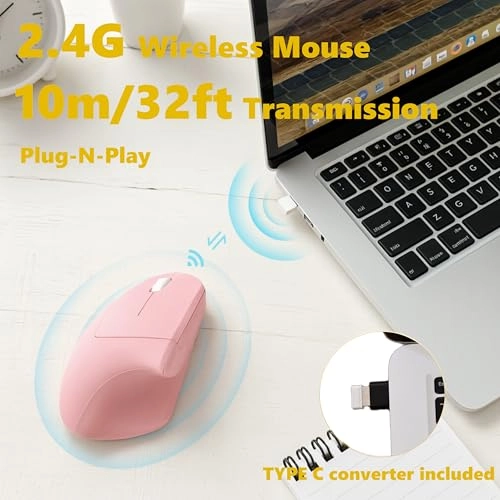 Left Handed Vertical Mouse - Wi-Fi