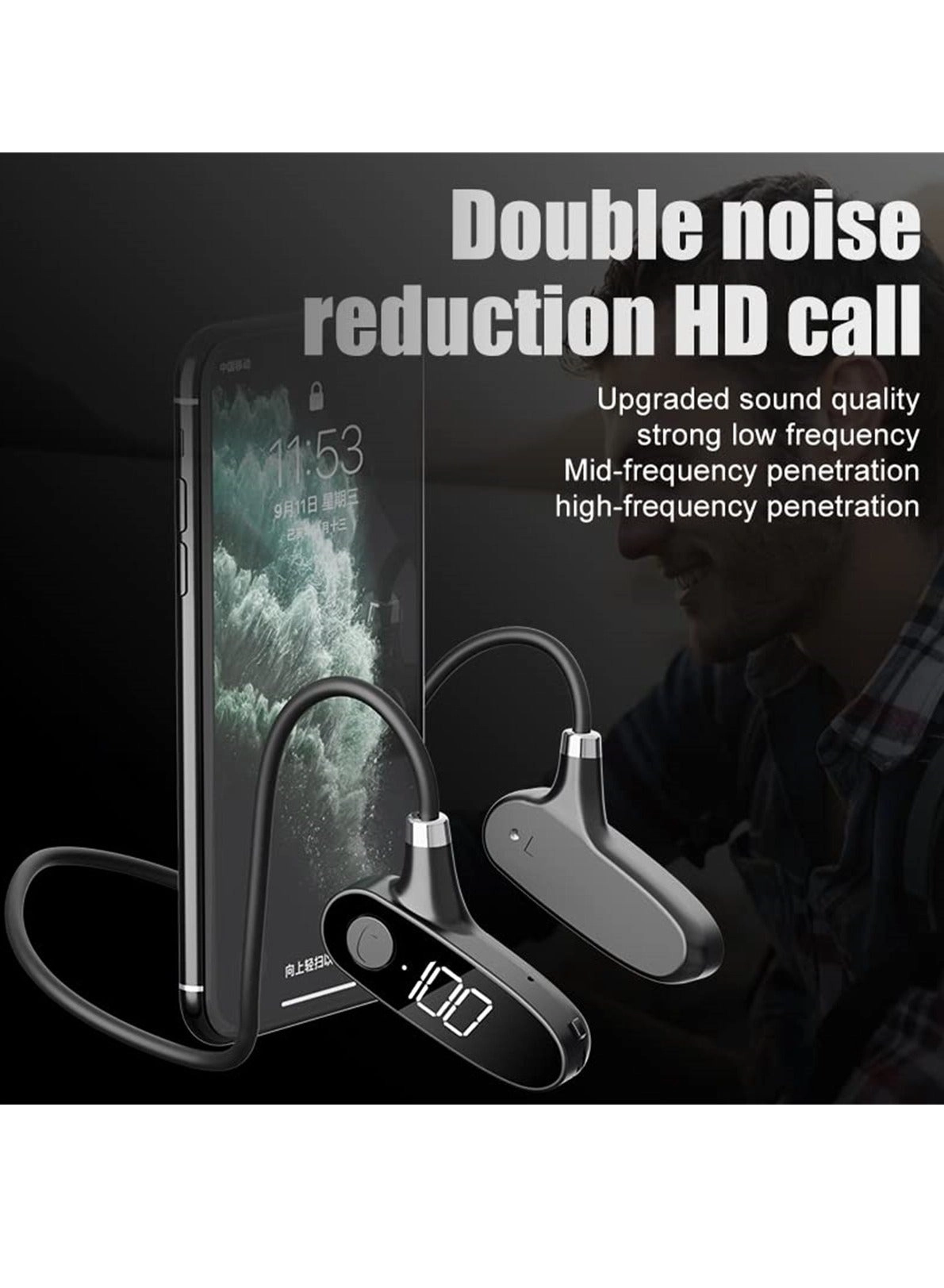 Bone Conduction Headphones Wireless Headphone