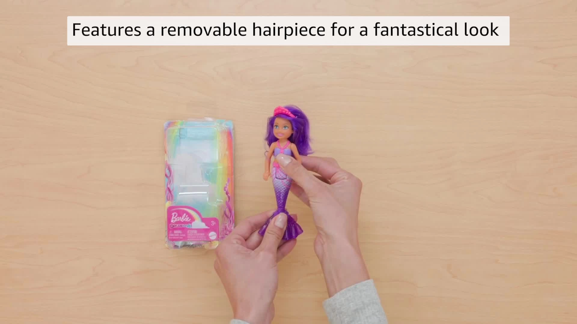 Barbie Dreamtopia Chelsea Mermaid Doll - 6.5-Inch Multicolor Ages 3+