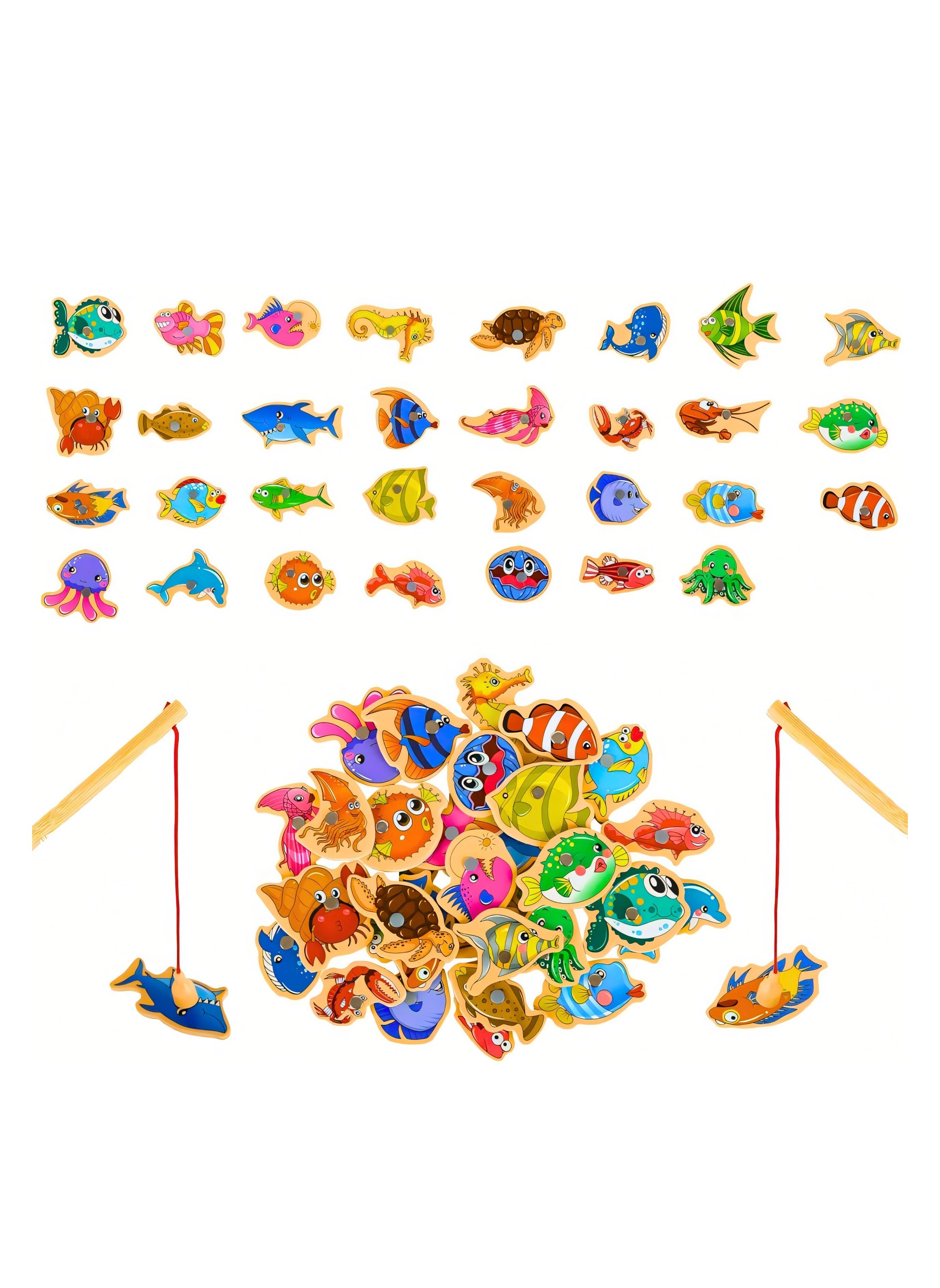 6-in-1 Montessori Wooden Toys Set - 1-3 years 6 piece(s)