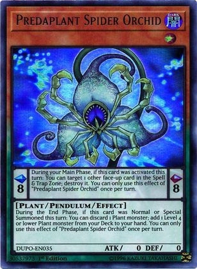 Yu-Gi-Oh! Predaplant Spider Orchid - DUPO-EN035 1st Edition