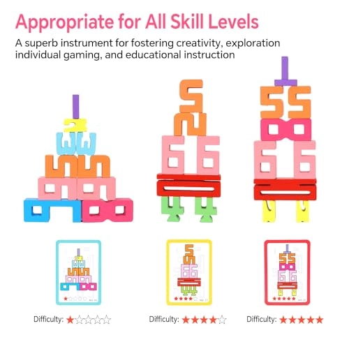 Wooden Number Building Blocks - 18 months and up 18 pieces