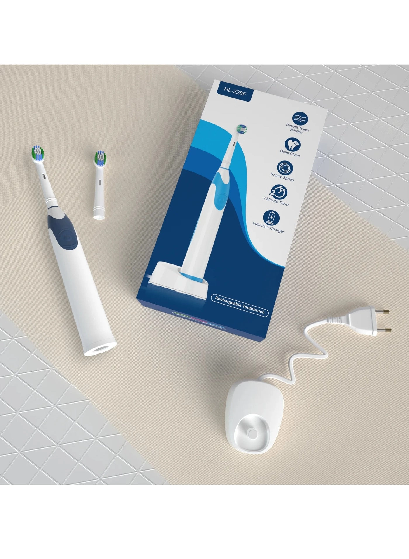 HL-618 - USB Rechargeable 1 Replacement Brushes