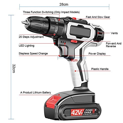 42VF Cordless Drill - 7500mAh
