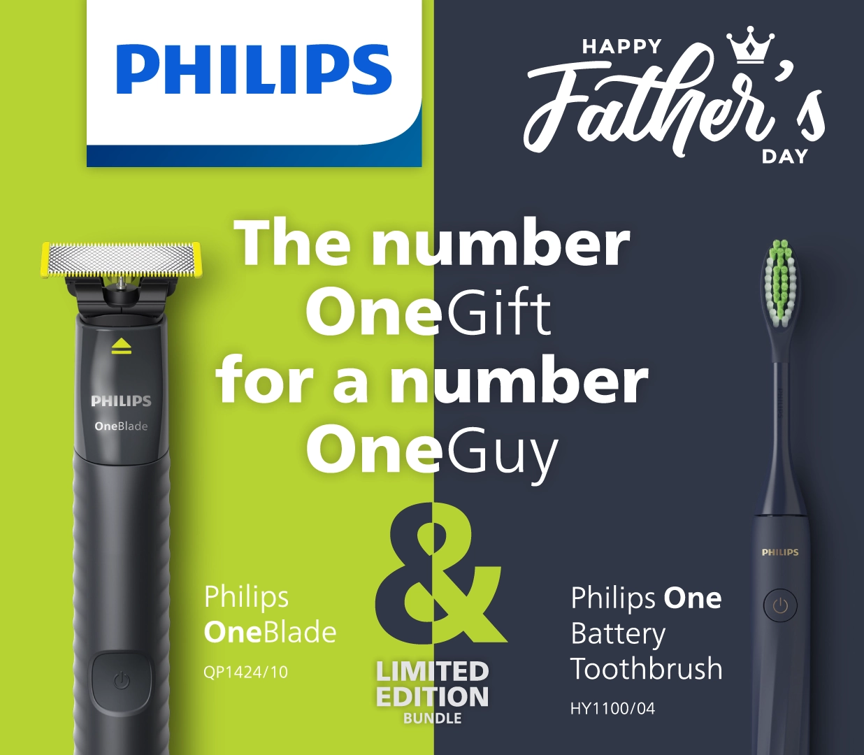 One Toothbrush - Midnight Blue + One Blade - Limited Edition