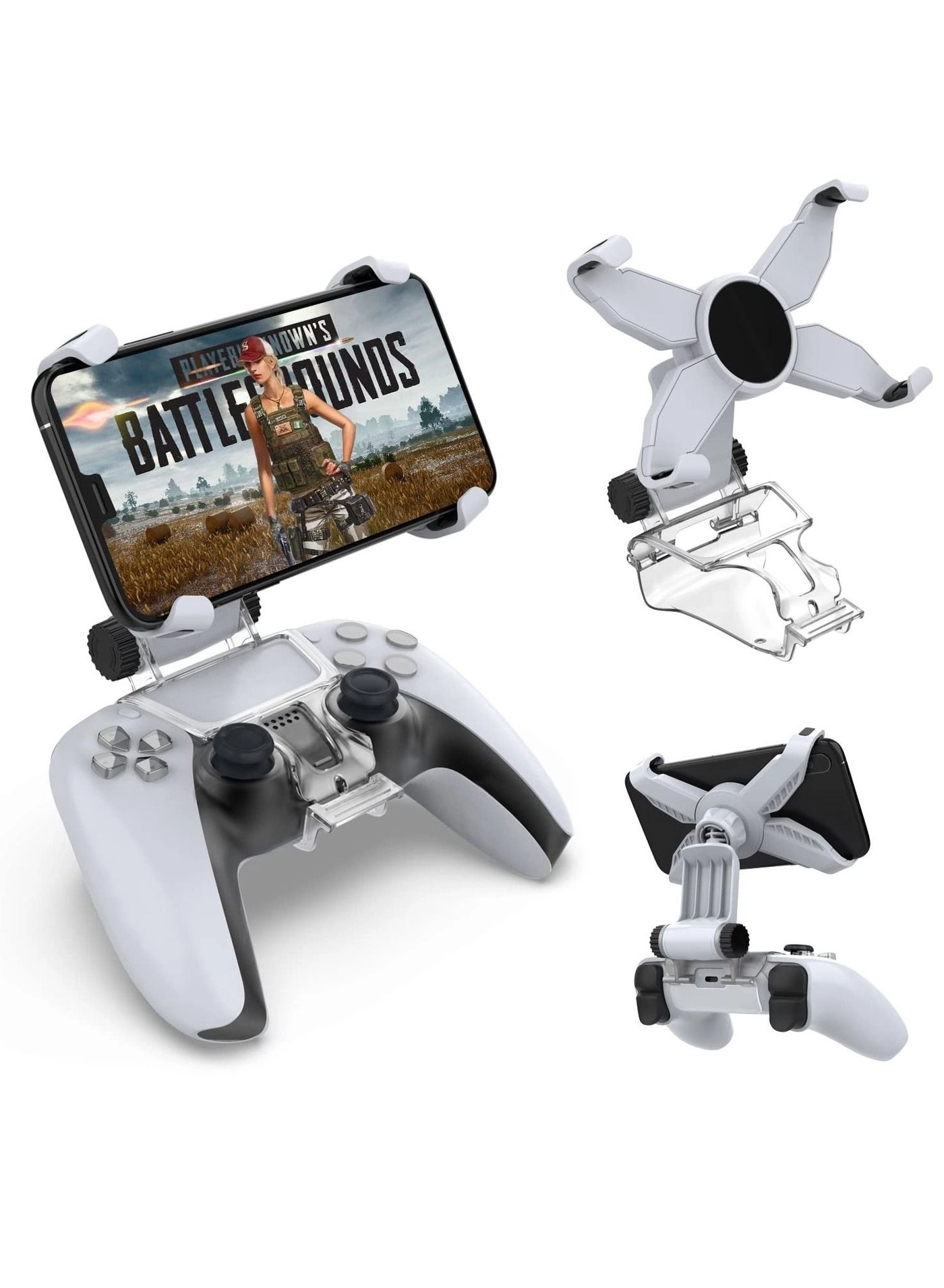Captaintech Mobile Phone Game Clip for PS5 Controller - Wireless