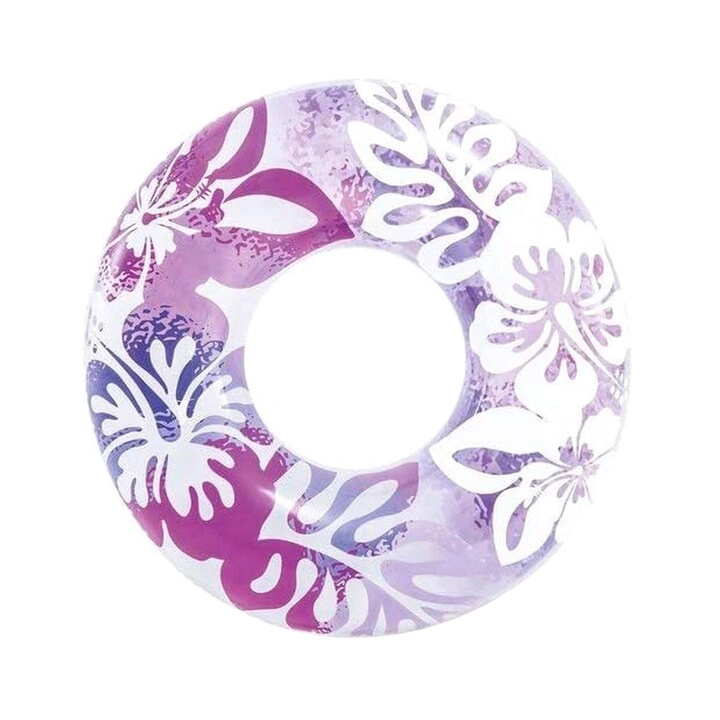 Intex Inflatable Swimming Pool Tube - Transparent Purple 97cm